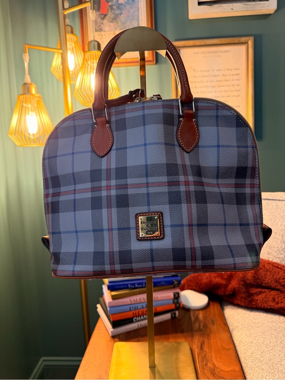 Dooney & Bourke Tartan Zip Zip Satchel